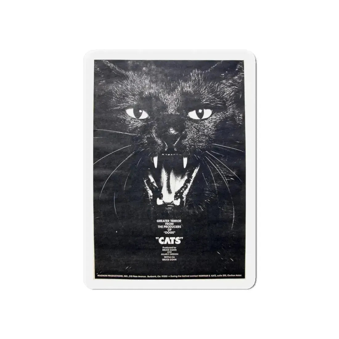 CATS (NEVER PRODUCED) 1977 Movie Poster - Refrigerator Magnet 6 Inch - The Sticker Space