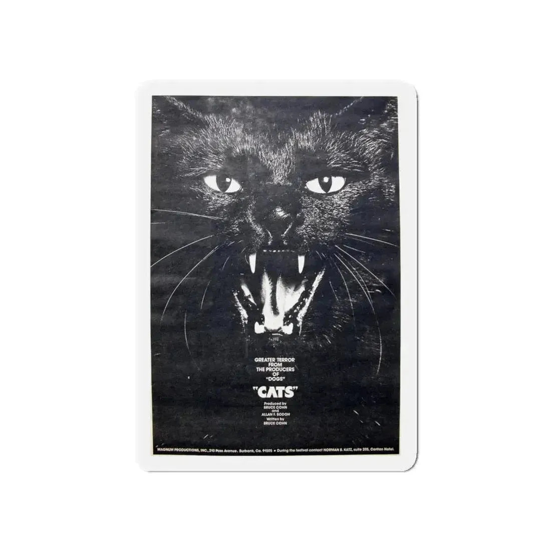 CATS (NEVER PRODUCED) 1977 Movie Poster - Refrigerator Magnet - The Sticker Space