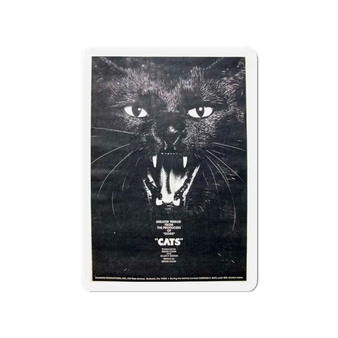CATS (NEVER PRODUCED) 1977 Movie Poster - Refrigerator Magnet - The Sticker Space