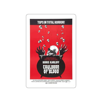CAULDRON OF BLOOD 1970 Movie Poster STICKER Vinyl Die-Cut Decal 3 Inch - The Sticker Space