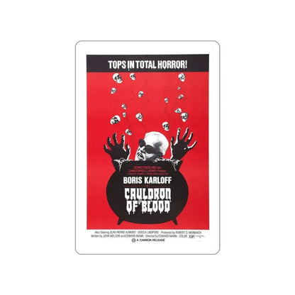 CAULDRON OF BLOOD 1970 Movie Poster STICKER Vinyl Die-Cut Decal 3 Inch - The Sticker Space
