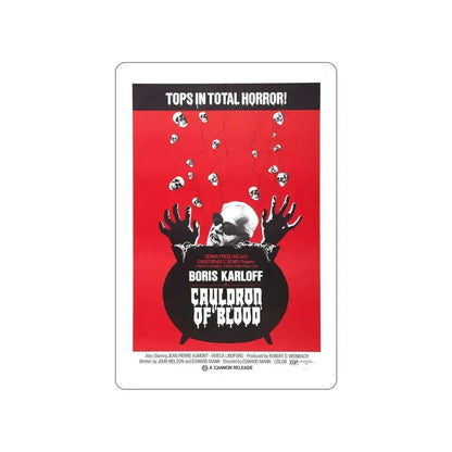 CAULDRON OF BLOOD 1970 Movie Poster STICKER Vinyl Die-Cut Decal 5 Inch - The Sticker Space