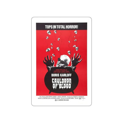 CAULDRON OF BLOOD 1970 Movie Poster STICKER Vinyl Die-Cut Decal 6 Inch - The Sticker Space