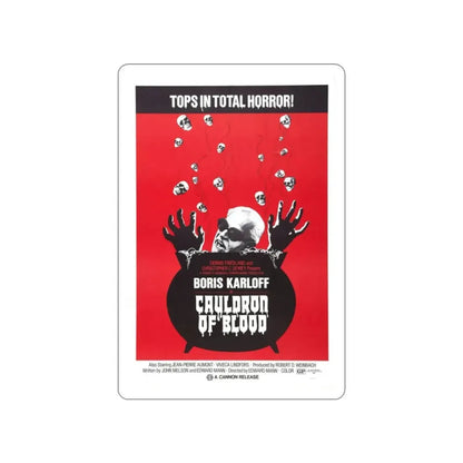CAULDRON OF BLOOD 1970 Movie Poster STICKER Vinyl Die-Cut Decal - The Sticker Space