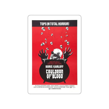 CAULDRON OF BLOOD 1970 Movie Poster STICKER Vinyl Die-Cut Decal - The Sticker Space