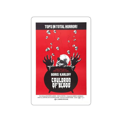 CAULDRON OF BLOOD 1970 Movie Poster STICKER Vinyl Die-Cut Decal - The Sticker Space