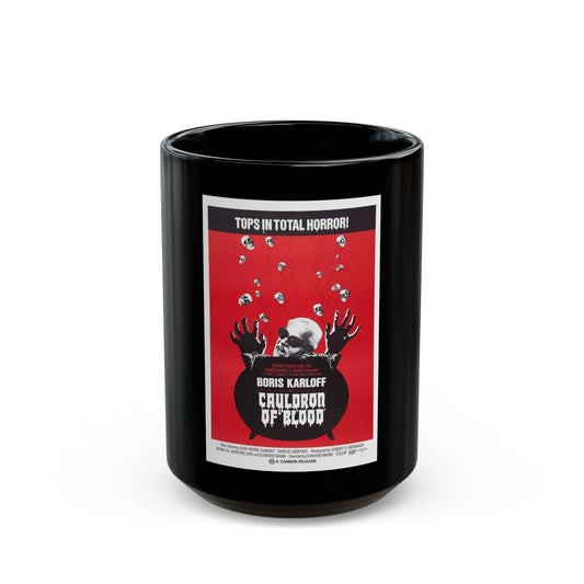 CAULDRON OF BLOOD 1971 Movie Poster - Black Coffee Mug-15oz-The Sticker Space