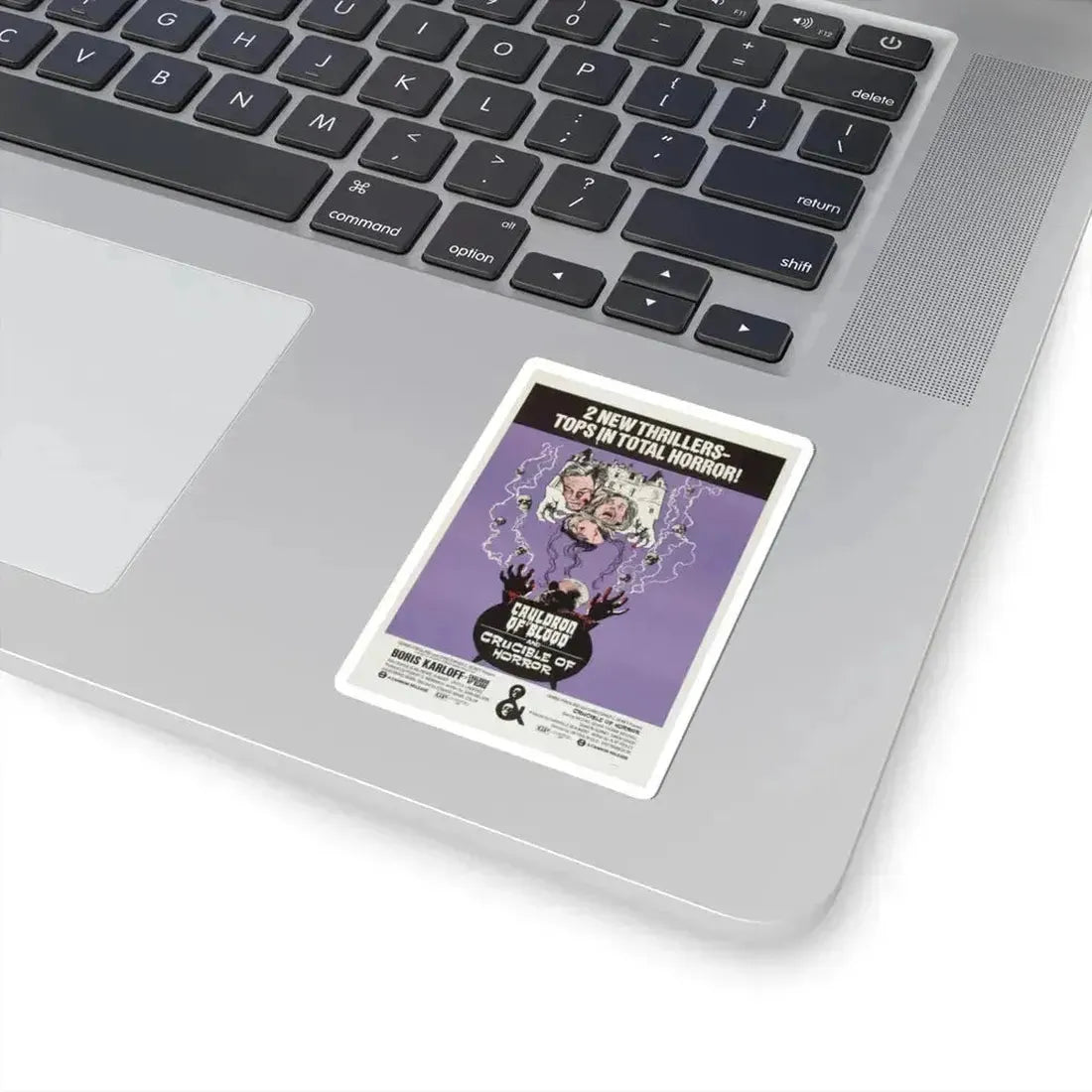 CAULDRON OF BLOOD + CRUCIBLE OF HORROR 1971 Movie Poster - STICKER Vinyl Kiss-Cut Decal - The Sticker Space