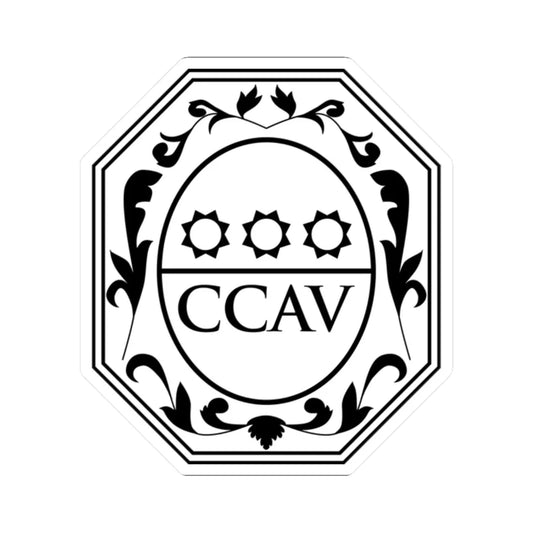 Cautano - Stemma (Italy) (Coat of Arms) STICKER Vinyl Kiss-Cut Decal 2 Inch White - The Sticker Space