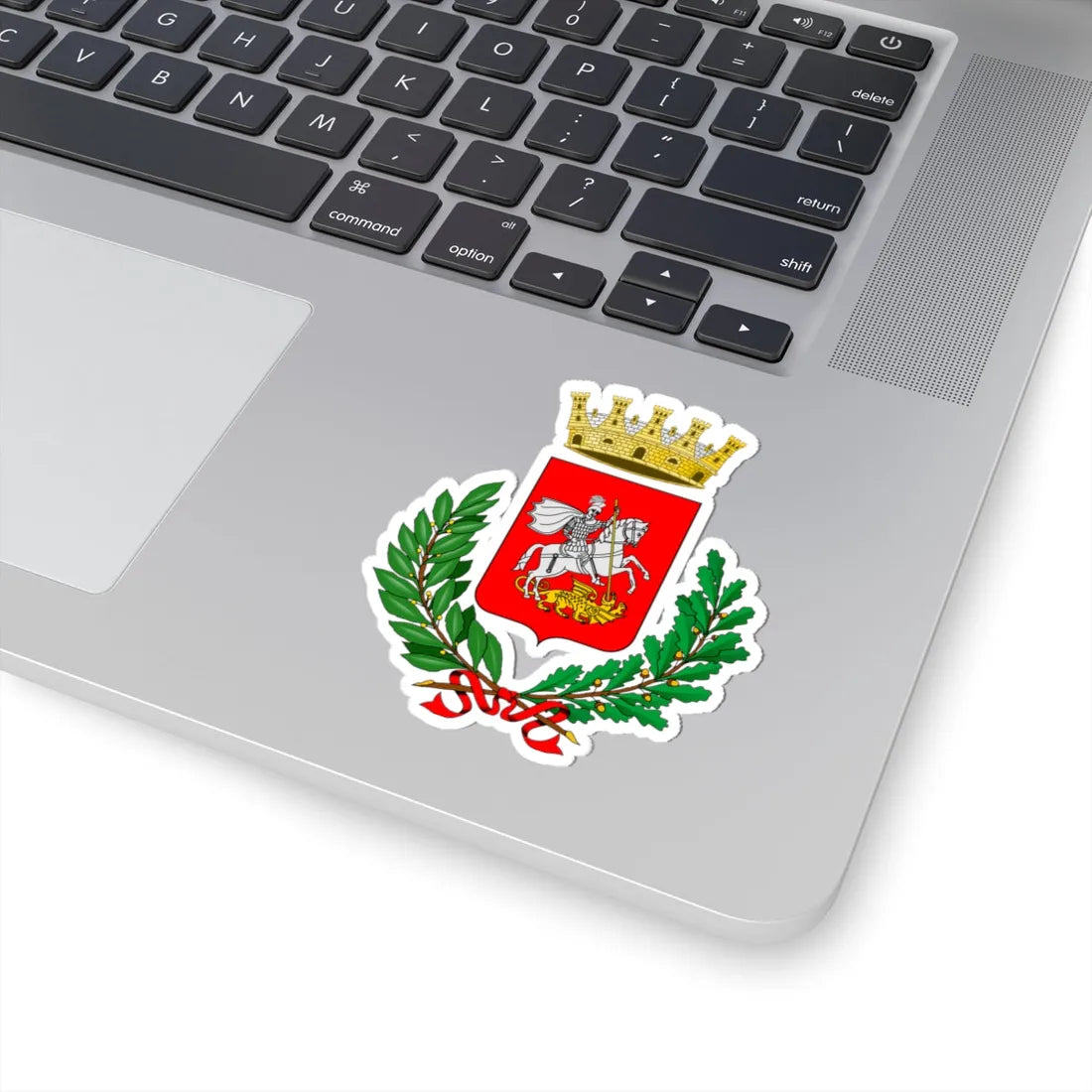 Cavallermaggiore-Stemma (Italy) (Coat of Arms) STICKER Vinyl Kiss-Cut Decal - The Sticker Space