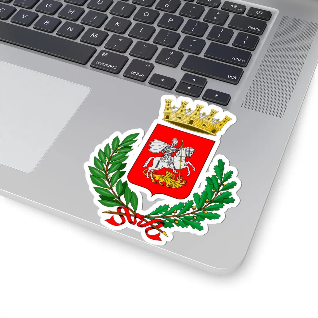 Cavallermaggiore-Stemma (Italy) (Coat of Arms) STICKER Vinyl Kiss-Cut Decal - The Sticker Space