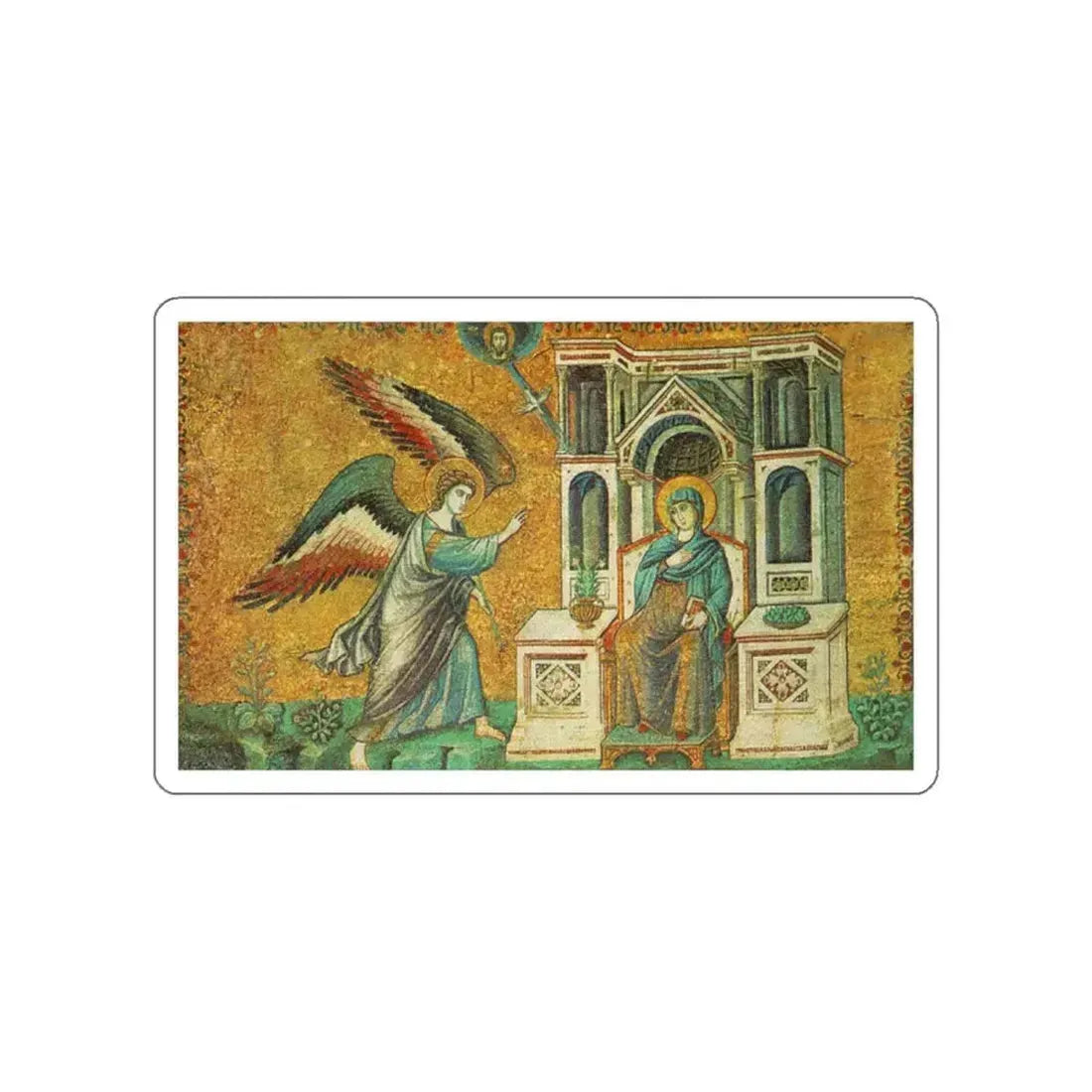 CAVALLINI, Pietro - Annunciation (Artwork) STICKER Vinyl Die-Cut Decal White Die-Cut 2 Inch - The Sticker Space