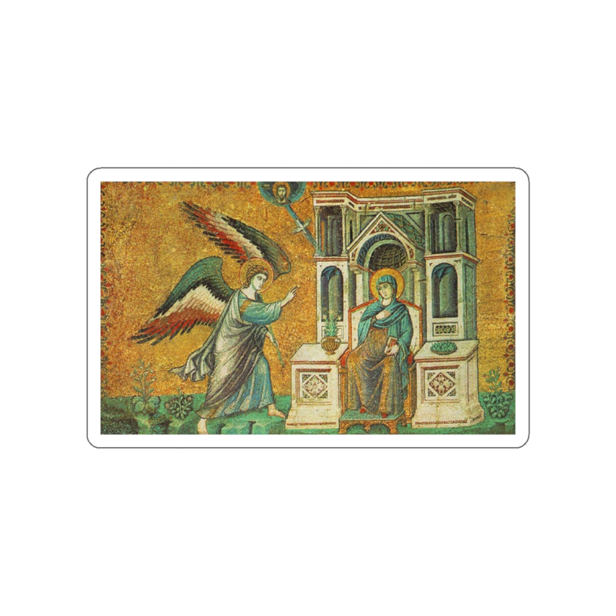 CAVALLINI, Pietro - Annunciation (Artwork) STICKER Vinyl Die-Cut Decal-White-The Sticker Space