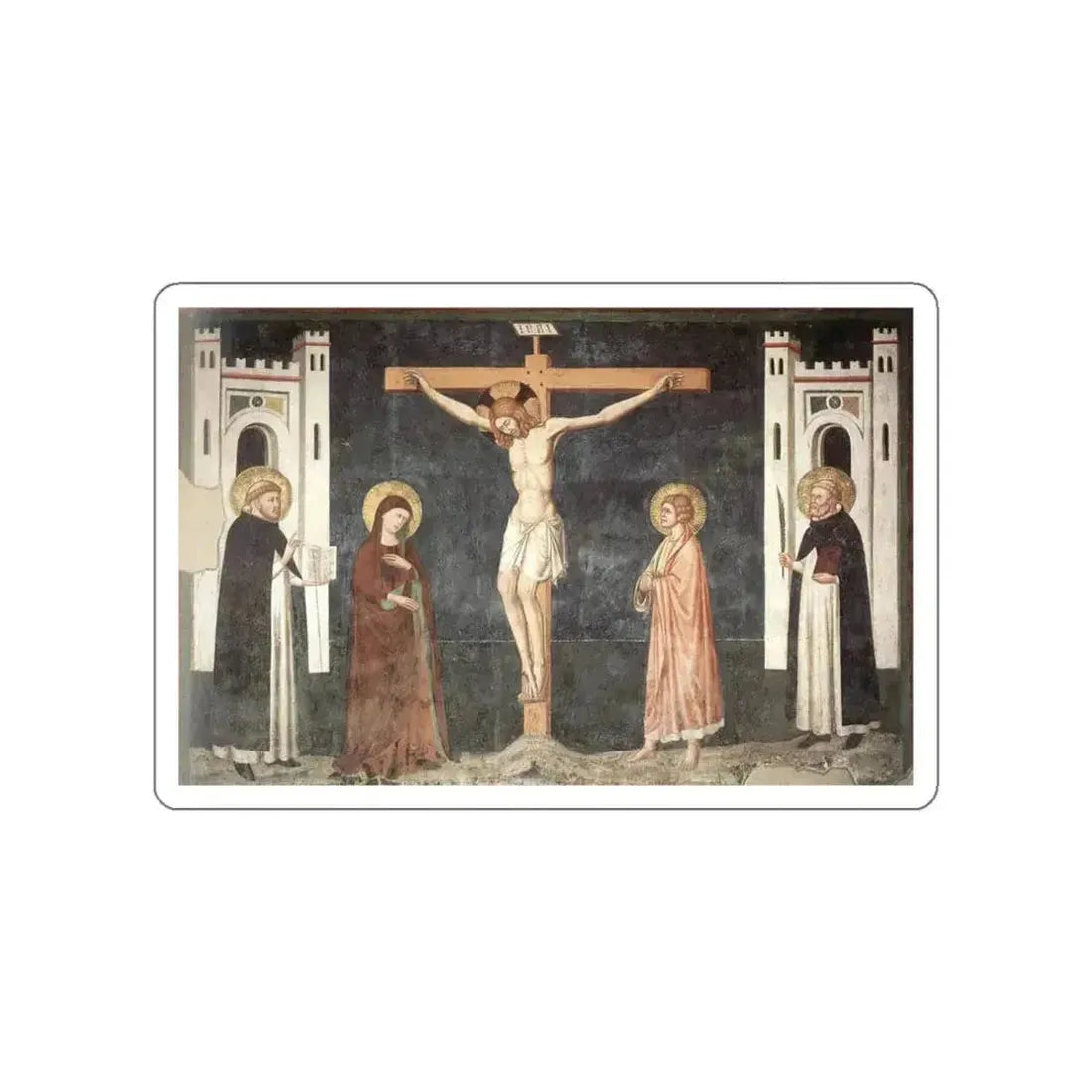 CAVALLINI, Pietro - Crucifixion (Artwork) STICKER Vinyl Die-Cut Decal White Die-Cut 3 Inch - The Sticker Space