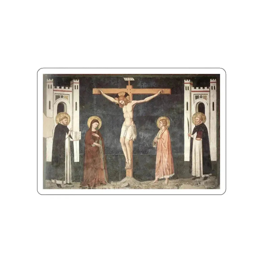 CAVALLINI, Pietro - Crucifixion (Artwork) STICKER Vinyl Die-Cut Decal White Die-Cut 5 Inch - The Sticker Space