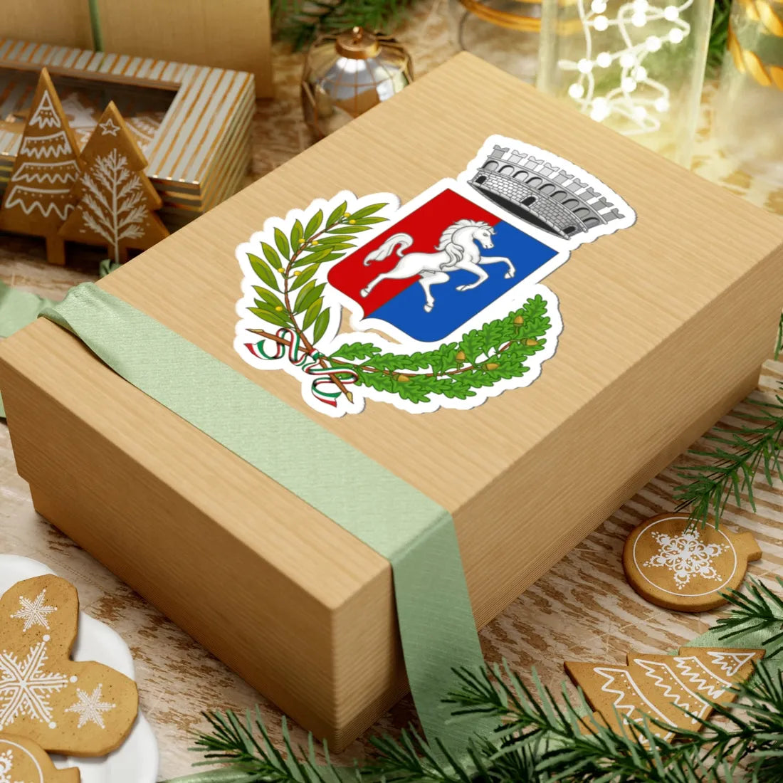 Cavallirio-Stemma (Italy) (Coat of Arms) STICKER Vinyl Kiss-Cut Decal - The Sticker Space