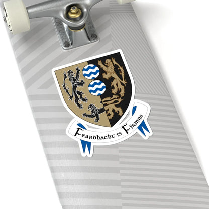 Cavan crest (Ireland) (Coat of Arms) STICKER Vinyl Kiss-Cut Decal - The Sticker Space