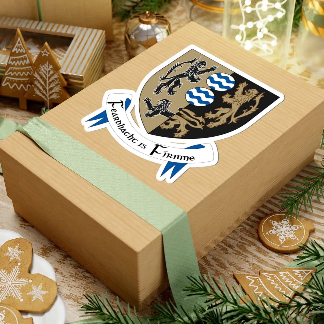 Cavan crest (Ireland) (Coat of Arms) STICKER Vinyl Kiss-Cut Decal - The Sticker Space