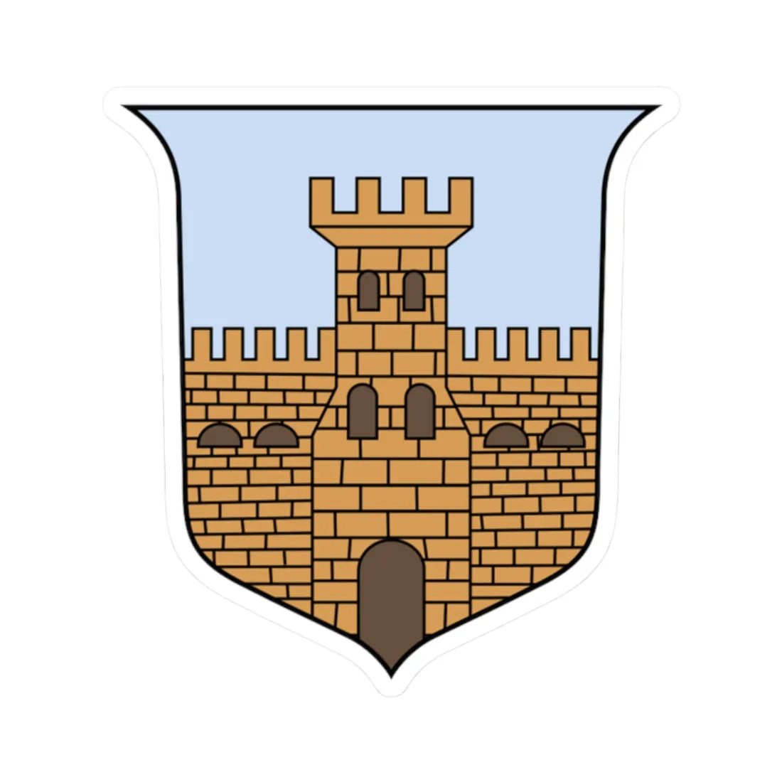 Cavarzere-Stemma (Italy) (Coat of Arms) STICKER Vinyl Kiss-Cut Decal 2 Inch White - The Sticker Space