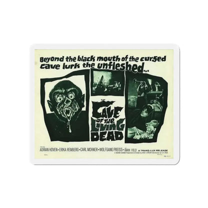 CAVE OF THE LIVING DEAD 1964 Movie Poster - Refrigerator Magnet 4 Inch - The Sticker Space