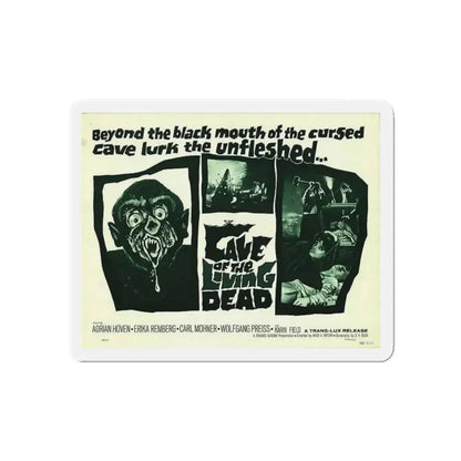 CAVE OF THE LIVING DEAD 1964 Movie Poster - Refrigerator Magnet 6 Inch - The Sticker Space
