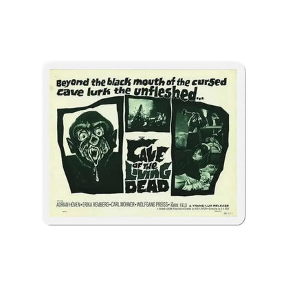 CAVE OF THE LIVING DEAD 1964 Movie Poster - Refrigerator Magnet - The Sticker Space