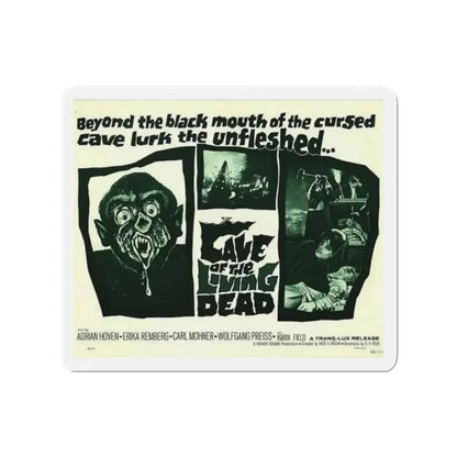 CAVE OF THE LIVING DEAD 1964 Movie Poster - Refrigerator Magnet - The Sticker Space