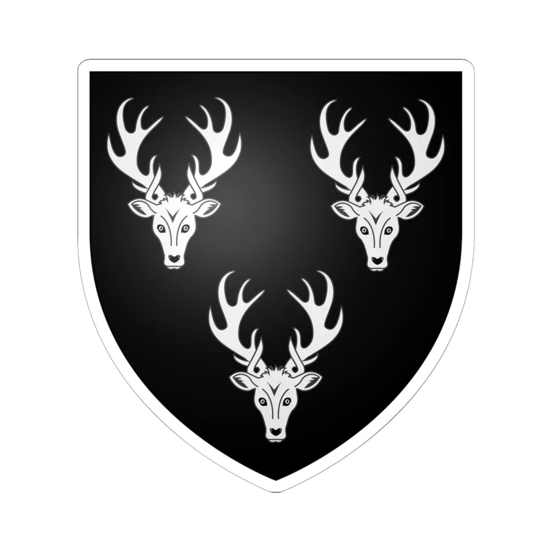 Cavendish arms (England) (Coat of Arms) STICKER Vinyl Kiss-Cut Decal 6 Inch White - The Sticker Space