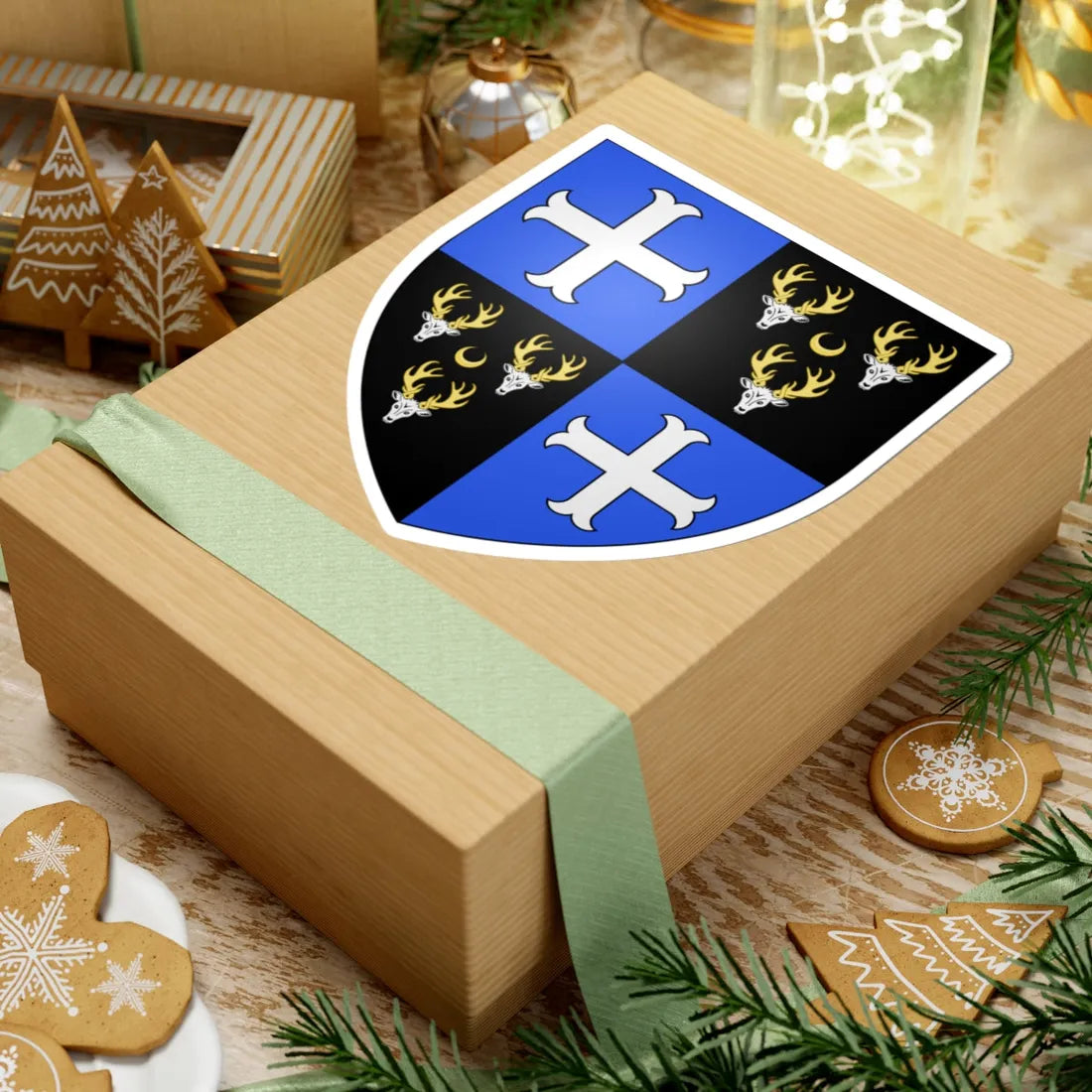 Cavendish-Bentinck arms (England) (Coat of Arms) STICKER Vinyl Kiss-Cut Decal - The Sticker Space