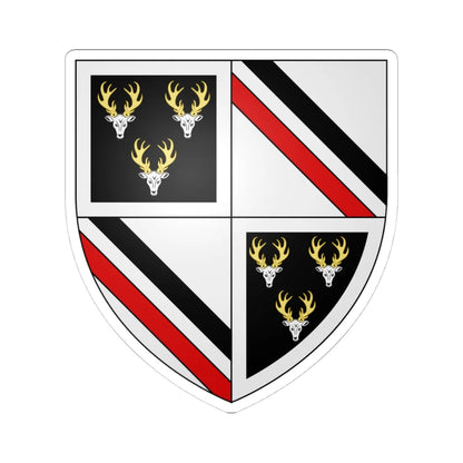 Cavendish-Bradshaw arms (England) (Coat of Arms) STICKER Vinyl Kiss-Cut Decal 4 Inch White - The Sticker Space