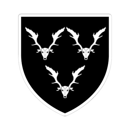 Cavendish coat of arms (England) (Coat of Arms) STICKER Vinyl Kiss-Cut Decal 6 Inch White - The Sticker Space