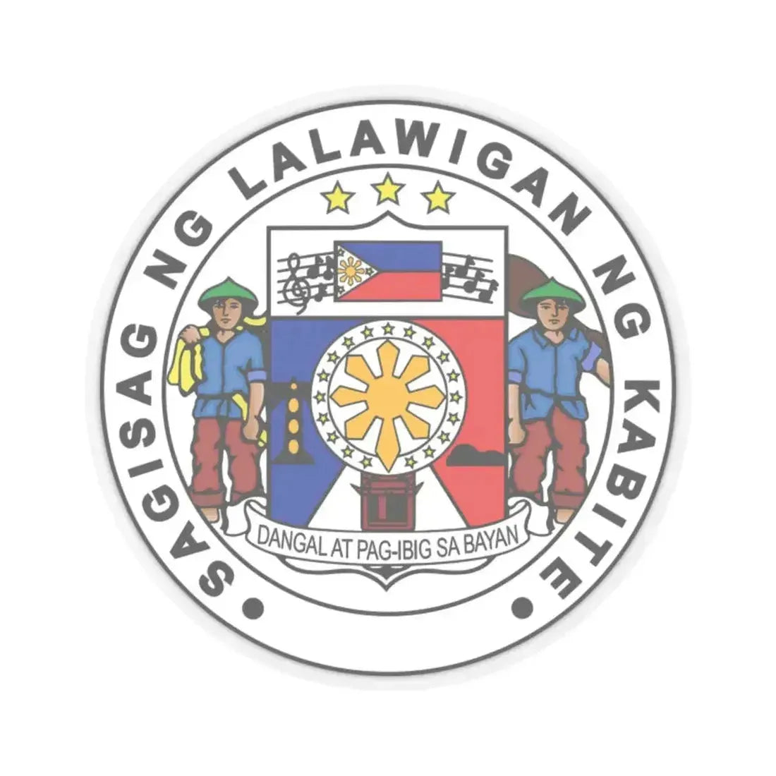 Cavite Seal (Philippines) STICKER Vinyl Kiss-Cut Decal 2 Inch Transparent - The Sticker Space