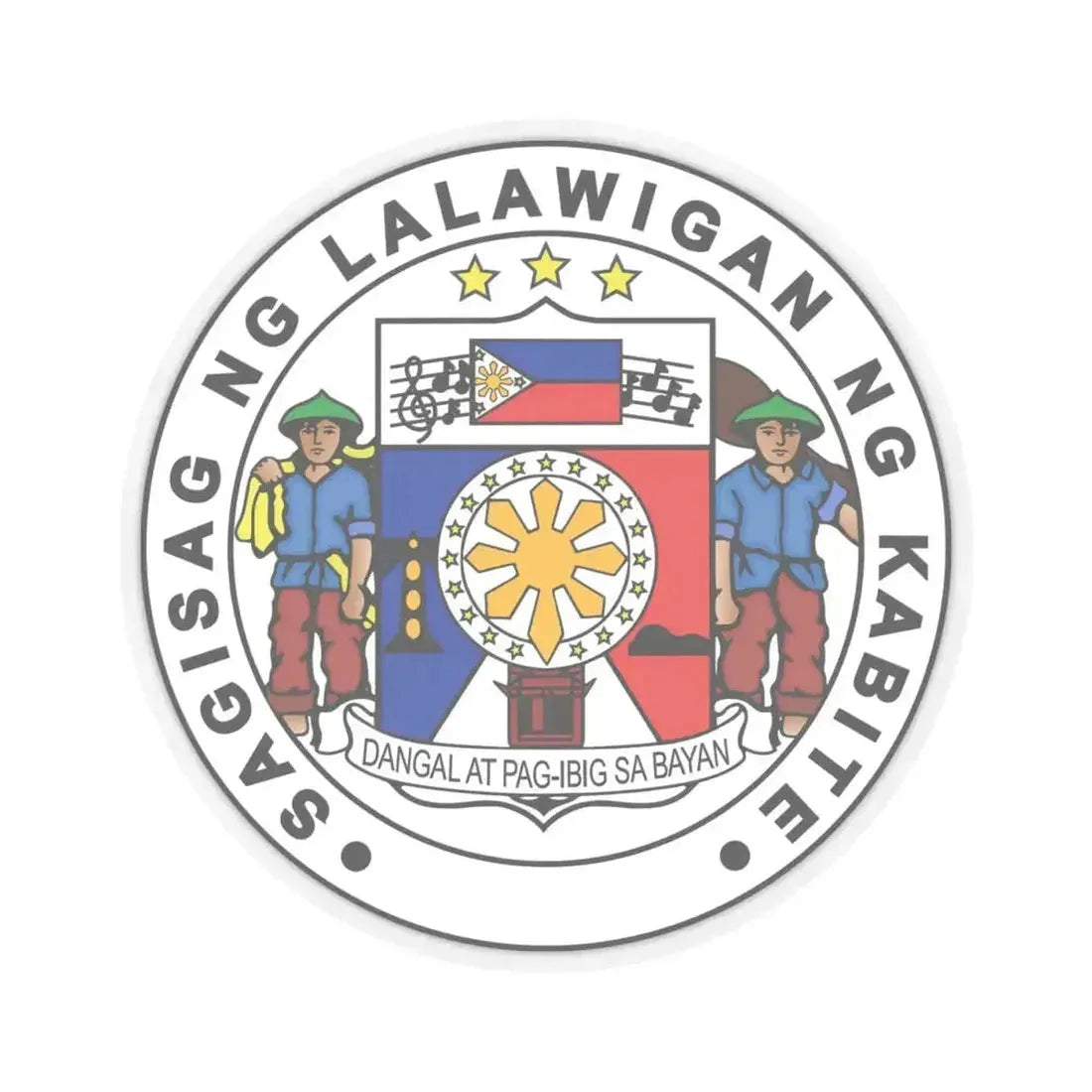 Cavite Seal (Philippines) STICKER Vinyl Kiss-Cut Decal 4 Inch Transparent - The Sticker Space