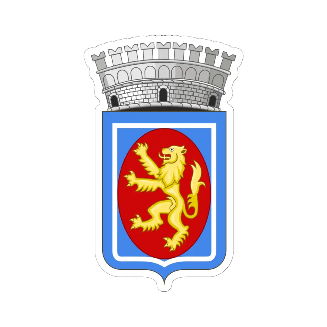 Cavriago-Stemma (Italy) (Coat of Arms) STICKER Vinyl Kiss-Cut Decal 6 Inch White - The Sticker Space