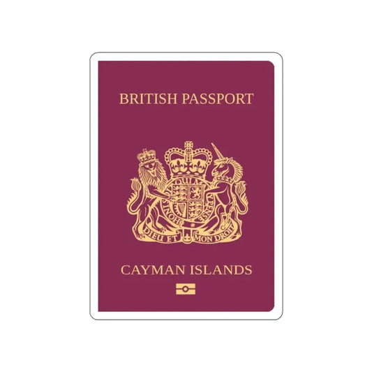 Cayman Islands Passport STICKER Vinyl Die-Cut Decal 2 Inch - The Sticker Space