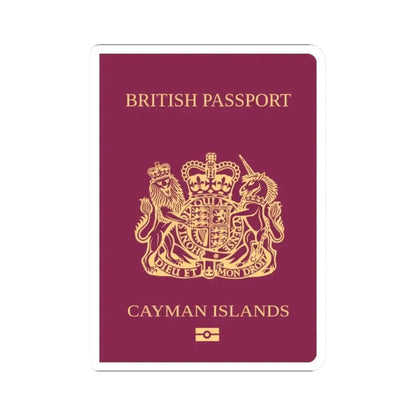 Cayman Islands Passport - STICKER Vinyl Kiss-Cut Decal 2 Inch White - The Sticker Space