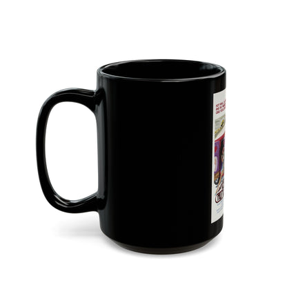 CB HUSTLERS 1976 Movie Poster - Black Coffee Mug-The Sticker Space