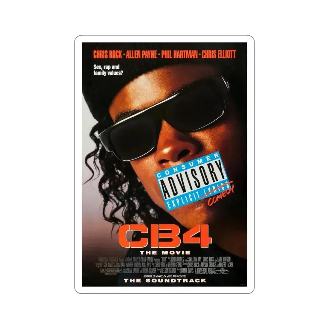CB4 1993 Movie Poster STICKER Vinyl Die-Cut Decal 5 Inch - The Sticker Space