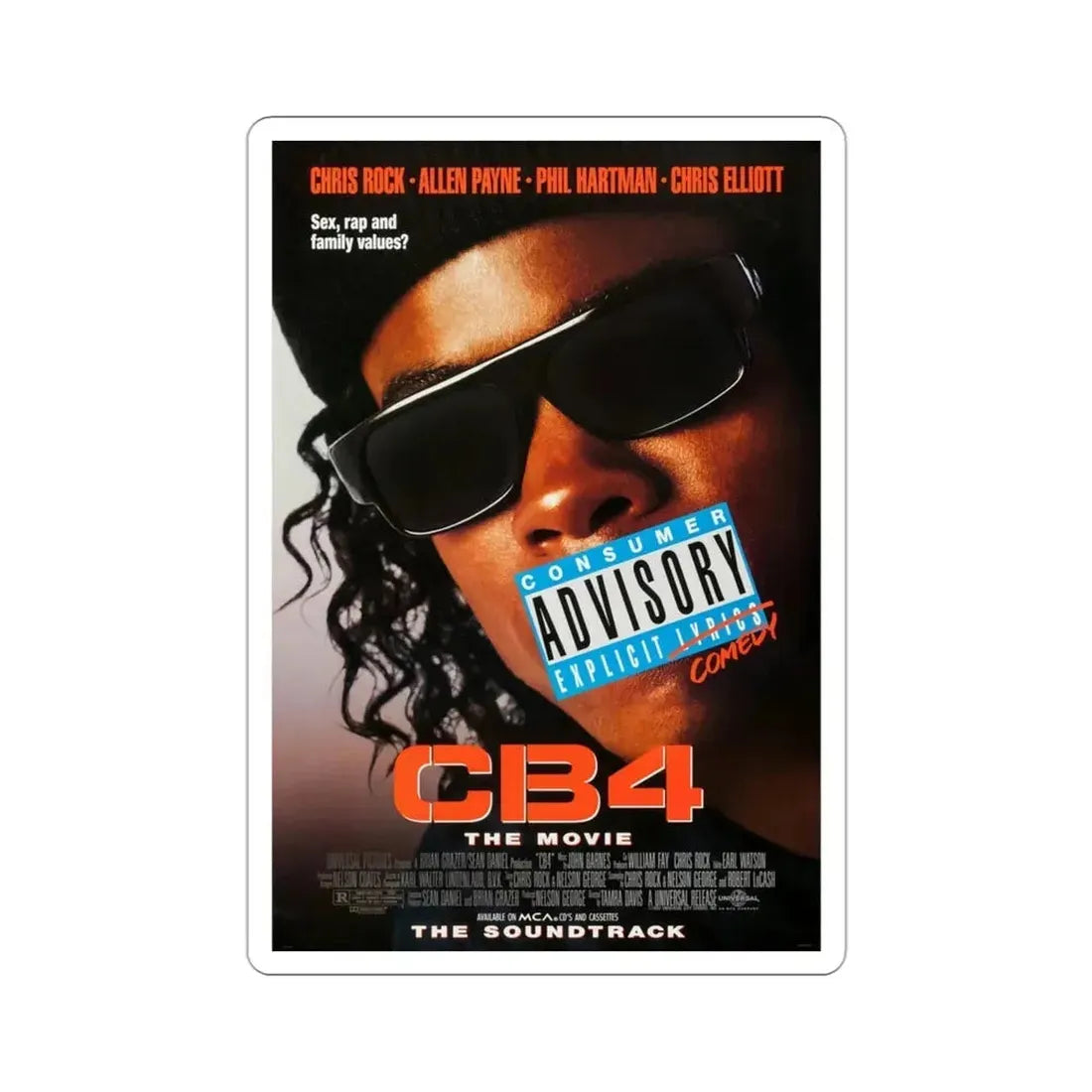 CB4 1993 Movie Poster STICKER Vinyl Die-Cut Decal - The Sticker Space