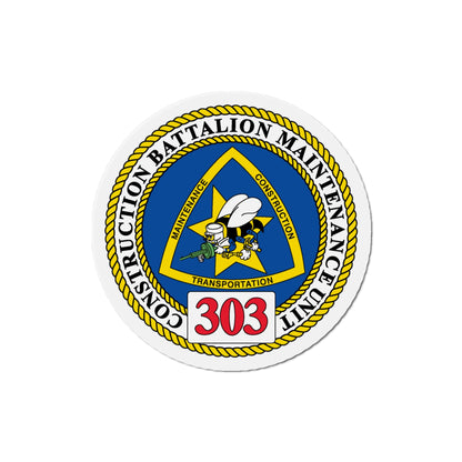 CBMU 303 (U.S. Navy) Die-Cut Magnet-4" x 4"-The Sticker Space