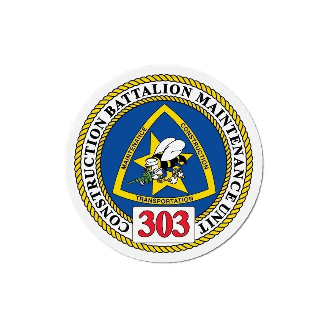 CBMU 303 (U.S. Navy) Refrigerator Magnet - The Sticker Space
