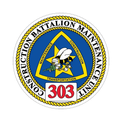 CBMU 303 (U.S. Navy) STICKER Vinyl Die-Cut Decal 3 Inch - The Sticker Space