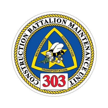 CBMU 303 (U.S. Navy) STICKER Vinyl Die-Cut Decal 6 Inch - The Sticker Space