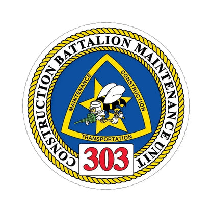 CBMU 303 (U.S. Navy) STICKER Vinyl Die-Cut Decal - The Sticker Space