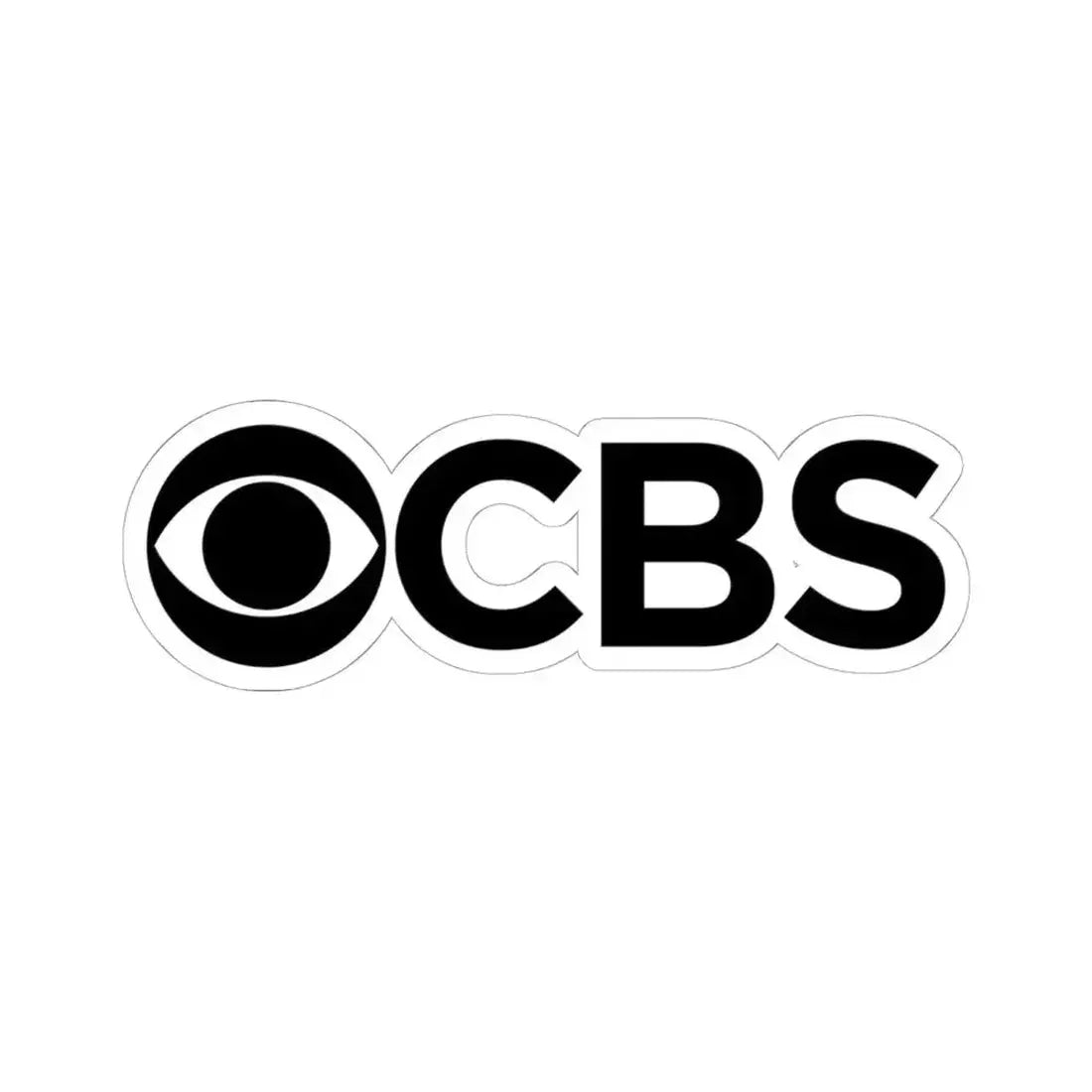 CBS (Columbia Broadcasting System) (new) (Logo) STICKER Vinyl Kiss-Cut Decal 6 Inch White - The Sticker Space