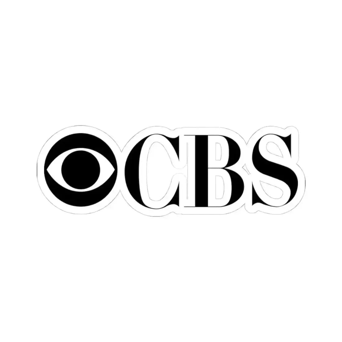 CBS (Columbia Broadcasting System) (old) (Logo) STICKER Vinyl Kiss-Cut Decal 4 Inch White - The Sticker Space