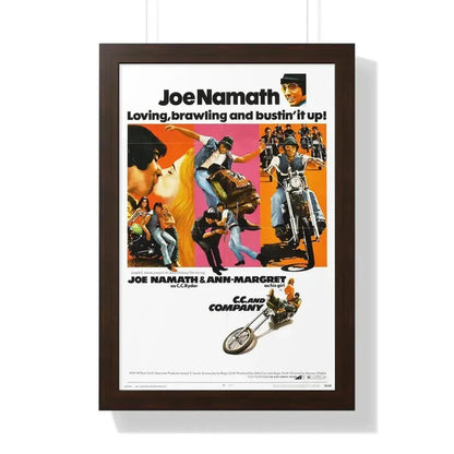 CC AND COMPANY 1970 - Framed Movie Poster 16″ x 24″ Walnut - The Sticker Space