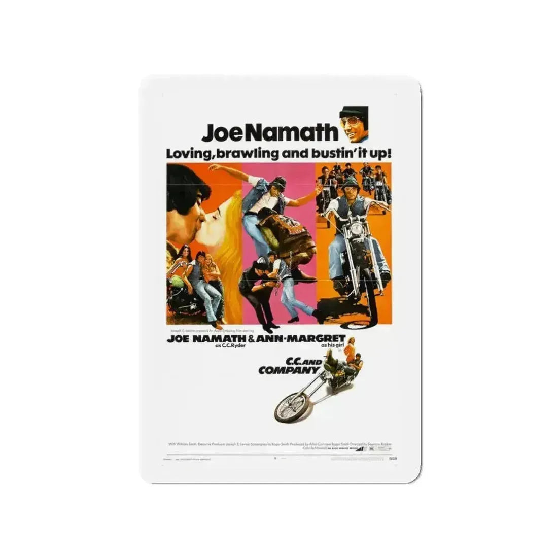 CC AND COMPANY 1970 Movie Poster - Refrigerator Magnet - The Sticker Space