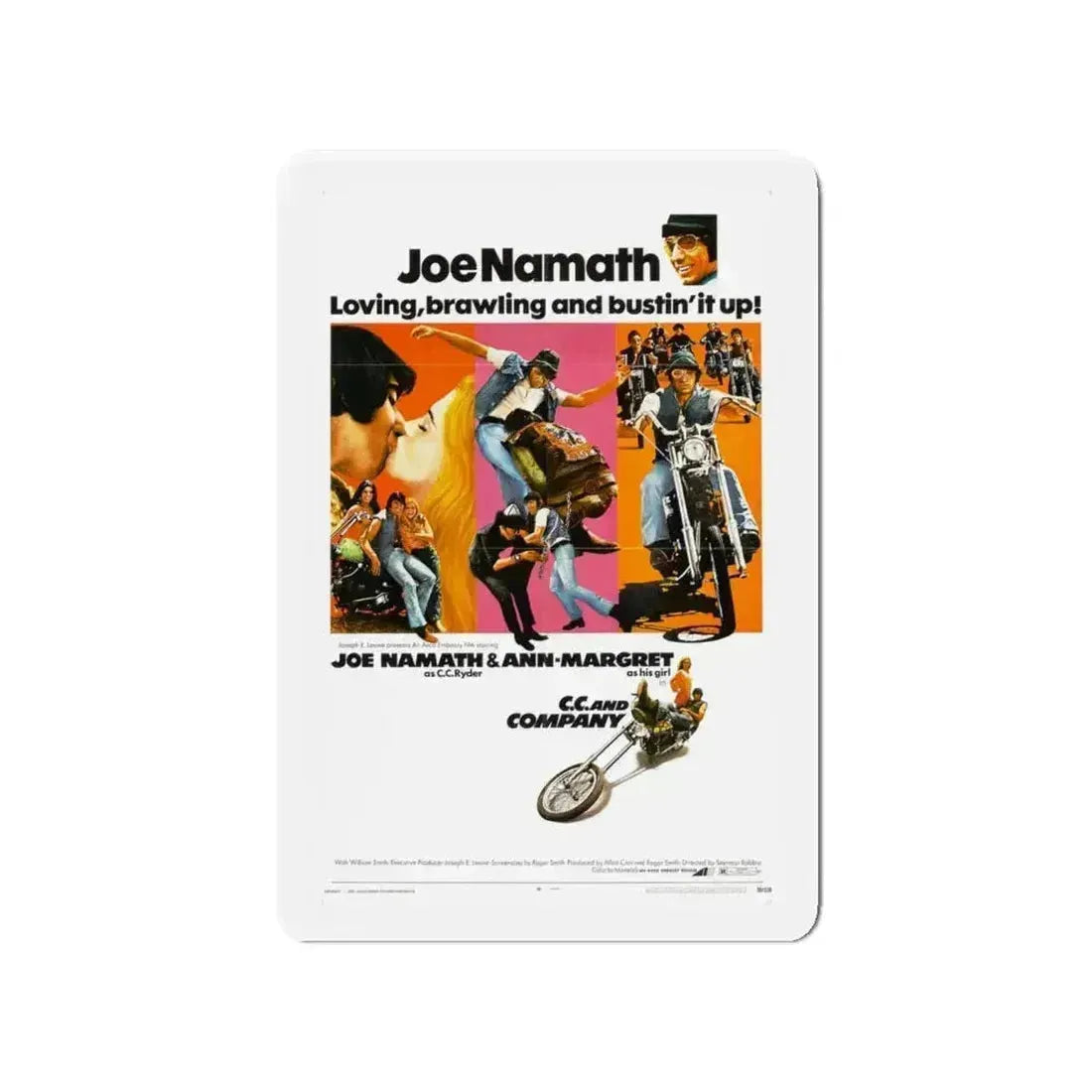 CC AND COMPANY 1970 Movie Poster - Refrigerator Magnet - The Sticker Space