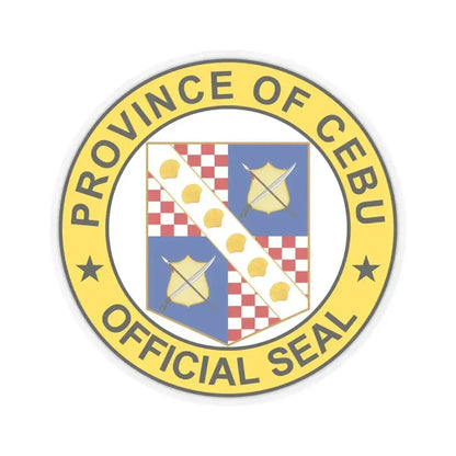 Cebu province seal 2 (Philippines) STICKER Vinyl Kiss-Cut Decal 4 Inch Transparent - The Sticker Space
